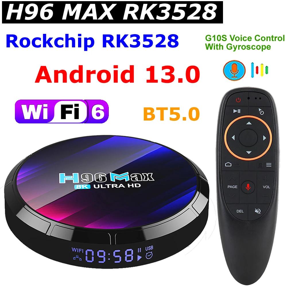 H96 MAX RK3528 ȵ̵ 13.0 TV ڽ Rockchip RK3528 Max 4GB 64GB  8K  ڵ, WIFI 6 BT5.0 3D 4K HDR10 ̵ ÷̾